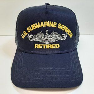 US Navy Submarine Service Retired Hat Embroidered
